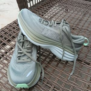 Hoka Bondi 8 sneakers.